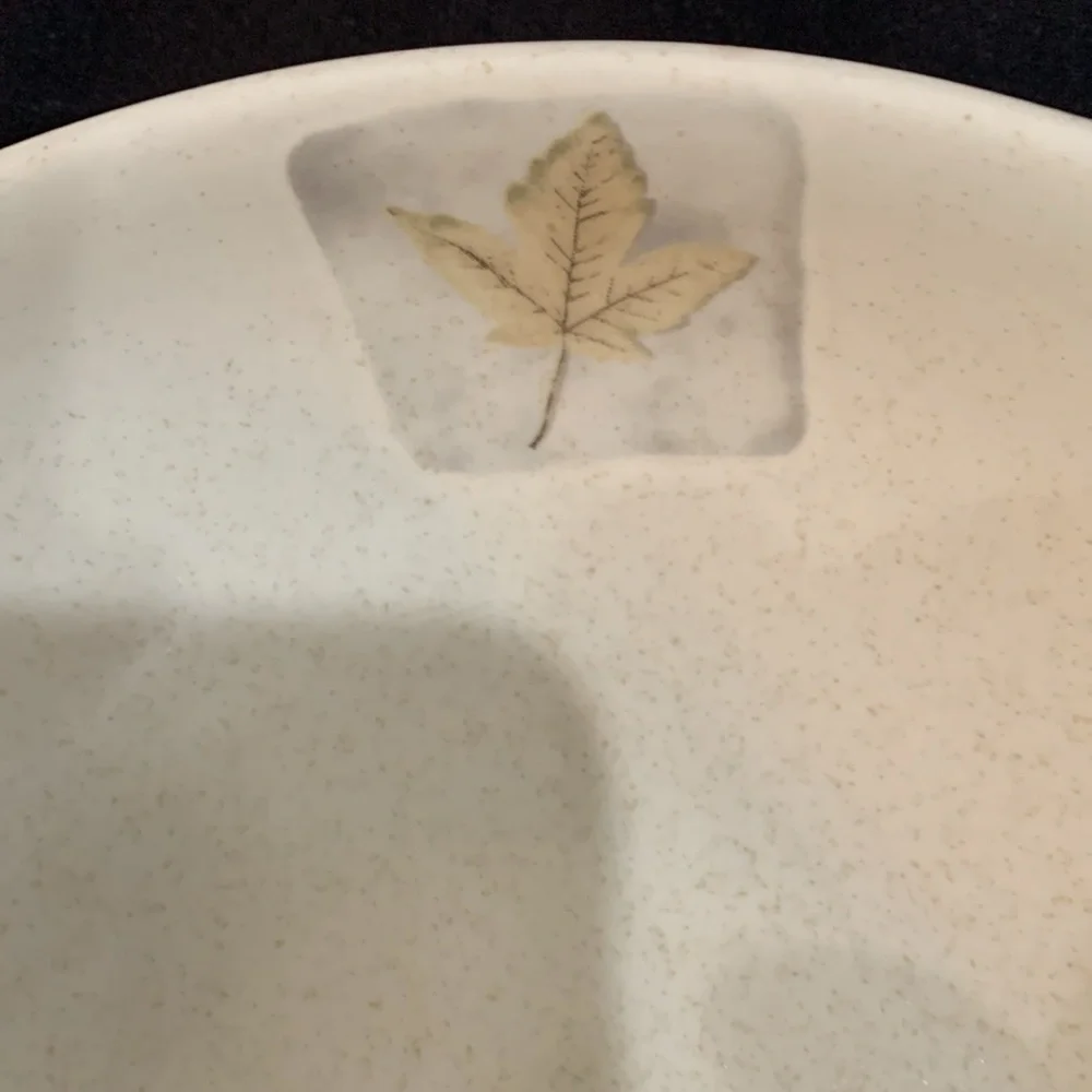 Mikasa Woodland High Fired Leaf Motif Bowl